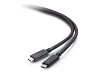 C2G 6.5ft (2m) USB-C Male to USB-C Male Cable (20V 3A) - USB 3.2 Gen 1 (5Gbps) - USB-kabel - 24 pin USB-C (hann) til 24 pin USB-C (hann) - USB 3.2 Gen 1 - 20 V - 3 A - 2 m - svart C2G28883