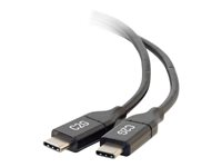 C2G 1.8m (6ft) USB C Cable - USB 2.0 (5A) - M/M USB Type C Cable - Black - USB-kabel - 24 pin USB-C (hann) til 24 pin USB-C (hann) - USB 2.0 - 5 A - 1.8 m - svart 88828