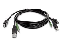 StarTech.com - Adapterkabel - HDMI, 3,5 mm telefonjakk, USB-type A hann til HDMI, 3,5 mm telefonjakk, USB Type B hann SKHDMMKVM06