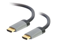 C2G 1m (3ft) HDMI Cable with Ethernet - High Speed CL2 In-Wall Rated - M/M - HDMI-kabel med Ethernet - HDMI hann til HDMI hann - 1 m - skjermet - svart 42520