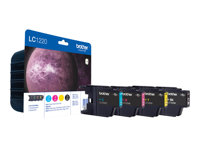 Brother LC1220VALBPDR - Svart, gul, cyan, magenta - original - blister - blekkpatron - for Brother DCP-J525, DCP-J725, DCP-J925, MFC-J430, MFC-J625, MFC-J825; MyMio MFC-J825 LC1220VALBPDR