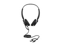 Jabra Engage 40 Stereo - Hodesett - on-ear - kablet - USB-C, USB-A - lydisolerende - Optimert for UC 4099-419-269