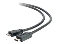 C2G 1m USB 2.0 USB Type C to USB Micro B Cable M/M - USB C Cable Black - USB-kabel - Micro-USB type B (hann) til 24 pin USB-C (hann) - USB 2.0 - 1 m - svart 88850