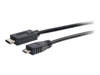 C2G 2m USB 2.0 USB Type C to USB Micro B Cable M/M - USB C Cable Black - USB-kabel - Micro-USB type B (hann) til 24 pin USB-C (hann) - 2 m - svart 88851