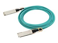 HPE Aruba - 100GBase-AOC direkte tilkoblingskabel - QSFP28 (hann) til QSFP28 (hann) - 15 m - 15 m - fiberoptisk - aktiv - for HPE Aruba 8325-32C, 8325-48Y8C; CX 10000 Empty Chassis, 8360-12C V2, 8360-16Y2C V2 R0Z28A