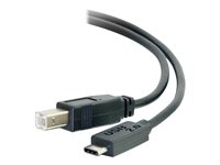 C2G 4m USB 2.0 USB Type C to USB B Cable M/M - USB C Cable Black - USB-kabel - USB-type B (hann) til 24 pin USB-C (hann) - USB 2.0 - 4 m - svart 88861