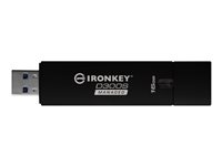 IronKey D300S Managed - USB-flashstasjon - kryptert - FIPS 140-2 Level 3 - 16 GB - USB 3.1 Gen 1 - TAA-samsvar IKD300SM/16GB