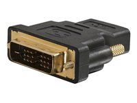 C2G Velocity Inline Adapter - Video adapter - DVI-D hann til HDMI hunn - svart 80347