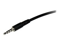 StarTech.com 2m 3.5mm 4 Position TRRS Headset Extension Cable - M/F - audio Extension Cable for iPhone (MUHSMF2M) - Forlengerledning for hodesett - 4-polsminijakk hann til 4-polsminijakk hunn - 2 m - svart - for P/N: MUYHSFMM, MUYHSMFF, MUYHSMFFADW, SV211DPUA, SV211DPUA4K, SV211HDUA4K MUHSMF2M