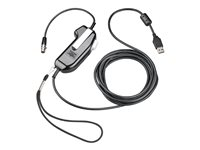 Poly SHS 2371-12 - PTT (push-to-talk)-hodetelefonsadapter - USB, stereo, serialisert - TAA-samsvar 8K719AA#AC3