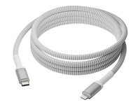 dbramante1928 re-charge - Lightning-kabel - USB-C hann til Lightning hann - 2.5 m - flettet kabel, 100 % resirkulert plast CB25CLGR7121