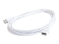 C2G 3.3ft USB Extension Cable - USB A to USB A Extension Cable - USB 2.0 - White - M/F - USB-kabel - USB (hann) til USB (hunn) - 0.9 m 19003