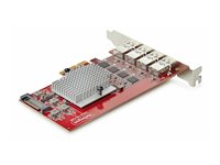 StarTech.com - USB-adapter - PCIe 3.0 x4 lav profil - USB 3.2 Gen 2 x 4 - rød - TAA-samsvar P10Q4A-USB-CARD