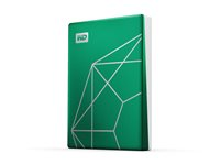 WD My Passport Ultra WDBJXT0020BGN-WESN - 20th Emerelad Anniversary Edition - harddisk - kryptert - 2 TB - ekstern (bærbar) - USB 3.2 Gen 1 - 256-bit AES - smaragdgrønn WDBJXT0020BGN-WESN