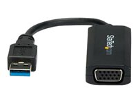 StarTech.com USB 3.0 to VGA Display Adapter 1920x1200, On-Board Driver Installation, Video Converter with External Graphics Card - Windows (USB32VGAV) - USB/VGA-adapter - USB-type A (hann) til HD-15 (VGA) (hunn) - USB 3.0 - 19.5 m - 1920 x 1200 (WUXGA)-støtte - for P/N: MXT101MM USB32VGAV