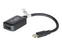 C2G 20cm Mini DisplayPort to HDMI Adapter - Thunderbolt to HDMI Converter M/F - Black - DisplayPort-kabel - Mini DisplayPort (hann) til HDMI (hunn) - 20 cm - svart 84313