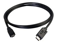 C2G 2m USB 2.0 USB Type C to USB Mini B Cable M/M - USB C Cable Black - USB-kabel - mini-USB type B (hann) til 24 pin USB-C (hann) - USB 2.0 - 2 m - svart 88855