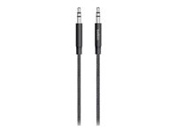 Belkin MIXIT Aux Cable - Lydkabel - mini-phone stereo 3.5 mm hann til mini-phone stereo 3.5 mm hann - 1.22 m - svart AV10164BT04-BLK