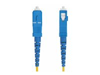 StarTech.com 2m (6.6ft) LC to SC (UPC) OS2 Single Mode Simplex Fiber Optic Cable, 9/125µm, Laser Optimized, 40G/100G, Bend Insensitive, Low Insertion Loss - LSZH Fiber Patch Cord (SPSMLCSC-OS2-2M) - Koblingskabel - LC/UPC-enkeltmodus (hann) til SC/UPC-enkeltmodus (hann) - 2 m - 2 m - 2 mm - fiberoptisk - simpleks - 9 / 125 micron - OS1/OS2 - halogenfri, passiv, toretnings - gul SPSMLCSC-OS2-2M