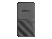 OtterBox Standard - Strømbank - 5000 mAh - Apple Fast Charge, AFC, USB BC 1.2 - 2 utgangskontakter (USB, 24 pin USB-C) - på kabel: USB-C - nesten natt 78-80641