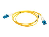 C2G LC-LC 9/125 OS1 Duplex Singlemode PVC Fiber Optic Cable (LSZH) - Koblingskabel - LC-enkeltmodus (hann) til LC-enkeltmodus (hann) - 20 m - 20 m - fiberoptisk - dupleks - 9 / 125 micron - OS1 - halogenfri - gul 85611