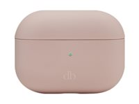 dbramante1928 Costa Rica - Eske for hodemikrotelefoner - silikon, resirkulert plast - rosa sand - for Apple AirPods with Charging Case CRPPPISA1464