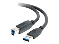 C2G - USB-kabel - USB-type A (hann) til USB Type B (hann) - USB 3.0 - 3 m - svart 81682