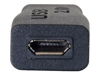 C2G USB 2.0 USB Type C to USB Micro B Adapter M/F - USB C to Phone Black - USB-adapter - Micro-USB type B (hunn) til 24 pin USB-C (hann) - USB 2.0 - formstøpt - svart 28869