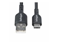 StarTech.com 6in (15cm) USB-A to USB-C Charging Cable, Charger Cord - USB-kabel - USB (hann) til 24 pin USB-C (hann) - USB 2.0 - 3 A - 15 cm - passiv, lade og synkronisere, USB Fast Charge (15W) - svart USB2AC15CMBK