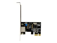 StarTech.com 1-Port Gigabit Ethernet Network Card - PCI Express, Intel I210 NIC - Single Port PCIe Network Adapter Card with Intel Chipset (ST1000SPEXI) - Nettverksadapter - PCIe lav profil - 1GbE - 1000Base-T - svart ST1000SPEXI
