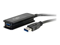 C2G 5m USB 3.0 USB-A Male to USB-A Female Active Extension Cable - USB-forlengelseskabel - USB-type A (hann) til USB-type A (hunn) - USB 3.0 - 30 V - 5 m - aktiv - svart 89943