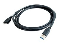 C2G - USB-kabel - USB-type A (hann) til Micro-USB Type B (hann) - USB 3.0 - 2 m - svart 81684