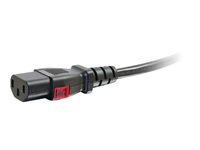 C2G - Strømkabel - IEC 60320 C14 til power IEC 60320 C13 - AC 250 V - 10 A - 1.8 m - svart 80703