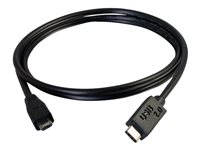 C2G 3m USB 2.0 USB Type C to USB Micro B Cable M/M - USB C Cable Black - USB-kabel - Micro-USB type B (hann) til 24 pin USB-C (hann) - USB 2.0 - 3 m - svart 88852
