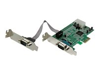 StarTech.com 2 Port Low Profile Native RS232 PCI Express Serial Card with 16550 UART - PCIe RS232 - PCI-E Serial Card (PEX2S553LP) - Seriell adapter - PCIe lav profil - RS-232 x 2 PEX2S553LP
