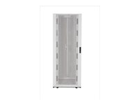 APC NetShelter SX Cabinet with Sides - Rack skap - hvit - 45U - TAA-samsvar - for P/N: SC500RM1U, SMT1000RM1U, SMT750RM1U, SMT750RM2UCNC, SRTL2K2RM1UWC, SRTL3KRM1UIC AR3355W
