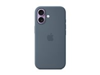 Apple - Baksidedeksel for mobiltelefon - MagSafe-samsvar - silikon - anker blå - for iPhone 17 MGEW4ZM/A