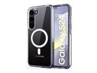 Insmat - Baksidedeksel for mobiltelefon - MagSafe-samsvar - polykarbonat (PC), flexible TPU edges - blank - for Samsung Galaxy S24 650-1251