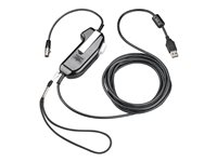 Poly SHS 2371-11 - PTT (push-to-talk)-hodetelefonsadapter - USB, stereo, ingen seriell - TAA-samsvar 8K718AA#AC3