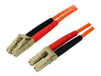 StarTech.com 1m Fiber Optic Cable - Multimode Duplex 50/125 - LSZH - LC/LC - OM2 - LC to LC Fiber Patch Cable (50FIBLCLC1) - Nettverkskabel - LC multimodus (hann) til LC multimodus (hann) - 1 m - 1 m - fiberoptisk - dupleks - 50 / 125 mikroner - for P/N: GLCLHSMDSTTA, GLCSXMMDST, GLCSXMMDSTT, JD118BST, MASFP1GBSXST, SFP100BFXST 50FIBLCLC1