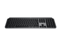 Logitech Master Series MX Keys S for Mac - Tastatur - full size - bakbelysning - trådløs - Bluetooth LE - QWERTY - US International - romgrå 920-011637