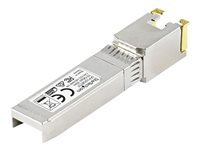 StarTech.com MSA Uncoded Compatible SFP+ Module, 10GBASE-T, SFP to RJ45 (Copper) for Cat6 and Cat5e, 10GE Gigabit Ethernet SFP+, RJ-45 (Copper) 30m, 10Gbps Transceiver SFP+ Copper Module - Lifetime Warranty (SFP10GBTST) - SFP+ transceivermodul - 10GbE - 10GBase-T, 10GBase-X - RJ-45 - opp til 30 m - TAA-samsvar - for P/N: PEX10GSFP SFP10GBTST