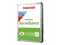 Toshiba S300 AI - Harddisk - Overvåking - 8 TB - intern - 3.5" - SATA 6Gb/s - 7200 rpm - buffer: 512 MB MG10ADA800E-V