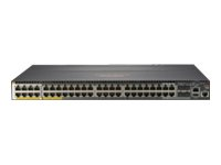HPE Aruba 2930M 40G 8 HPE Smart Rate PoE+ 1-slot Switch - Switch - L3 - Styrt - 36 x 10/100/1000 (PoE+) + 4 x kombo 10/100/1000Base-T (PoE+) / 100/1000Base-X SFP + 8 x 1/2.5/5/10GBase-T (PoE+) - rackmonterbar - PoE+ (1440 W) JL323A