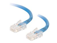 C2G Cat5e Non-Booted Unshielded (UTP) Network Crossover Patch Cable - Krysskabel - RJ-45 (hann) til RJ-45 (hann) - 3 m - UTP - CAT 5e - flertrådet, uniboot - blå 83301