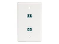 StarTech.com LC to LC Coupler, LC Fiber Coupler, LC/UPC Keystone Jack, Fiber Optic LC Keystone Coupler for Patch Panel - LC to LC Duplex (DMFKSLCLCCOUPLER) - Nettverkkopler - LC-enkeltmodus / LC-multimodus (hunn) til LC-enkeltmodus / LC-multimodus (hunn) - fiberoptisk - dupleks - 9 / 50 / 62,5 /125 mikron - OM1/OM2/OM3/OM4/OM5/OS1/OS2 - passiv, Keystone-jakk - hvit DMFKSLCLCCOUPLER