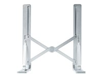 StarTech.com Foldable Laptop Riser Stand, Portable Height Adjustable Ergonomic Laptop Stand, Ventilated Aluminum Frame Supports 22lb (10Kg), Tilt/Raised/Angled Laptop/Tablet Stand, Collapsible Design - Notebookstativ - skrivebord - inntil 15,6" - sølv LAPTOP-RISER-BAR