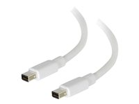 C2G 1m Mini DisplayPort Cable 4K UHD M/M - White - DisplayPort-kabel - Mini DisplayPort (hann) til Mini DisplayPort (hann) - 1 m - hvit 84410