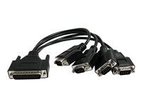 StarTech.com 4 Port PCI Express RS232 Serial Adapter Card - Single-Lane PCI Express - Breakout Cable - RS232 Extension - PCIe Serial Card (PEX4S553B) - Seriell adapter - PCIe - RS-232 x 4 PEX4S553B