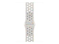 Apple Nike - Bånd for smart armbåndsur - 46mm - M/L (passer håndledd på 160 - 210 mm) - ren platina MYL53ZM/A